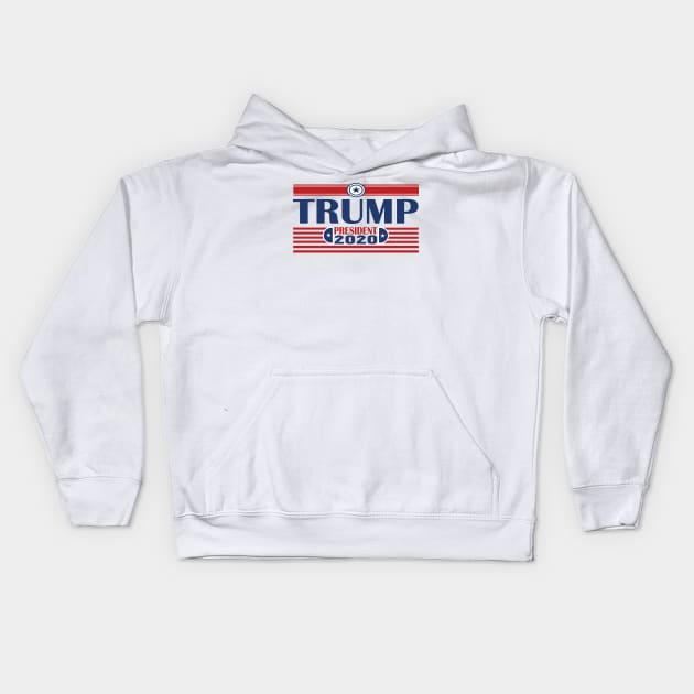 Trump president 2020 Kids Hoodie by Netcam